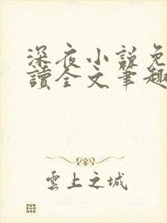 深夜小说免费阅读全文笔趣阁封面