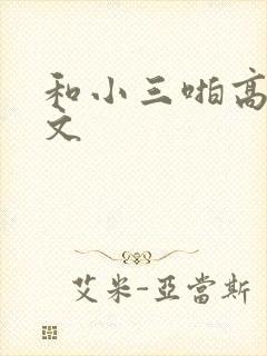 和小三啪高辣h文
