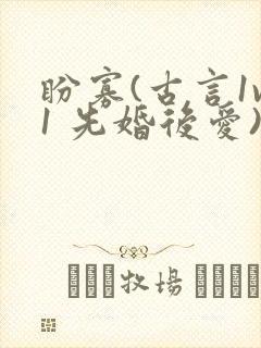 盼寡(古言1v1 先婚后爱)