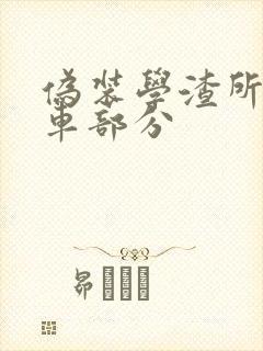 伪装学渣所有开车部分