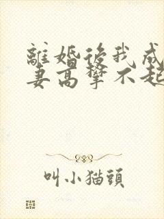 离婚后我成了前妻高攀不起的神
