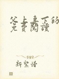 父上妻下的小说免费阅读封面