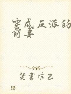 穿成反派的炮灰前妻封面