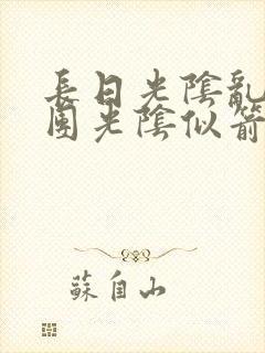 长日光阴乱作一团光阴似箭