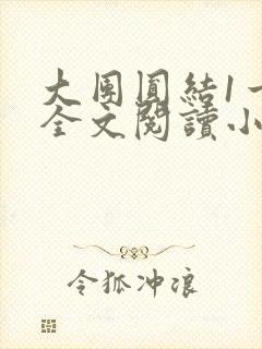 大团圆结1一6全文阅读小说