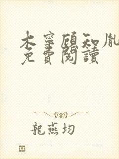 木宁顾知胤小说免费阅读封面