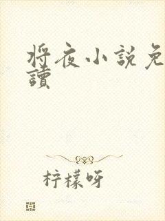 将夜小说免费阅读封面