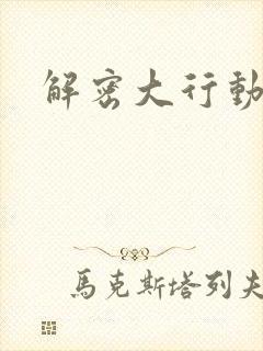 解密大行动