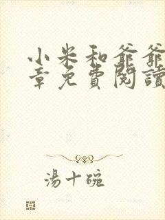 小米和爷爷第三章免费阅读封面