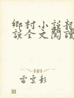 乡村小说龙根小说全文阅读封面