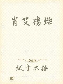 肖艾杨烁