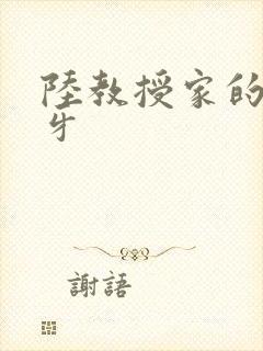 陆教授家的小月牙封面