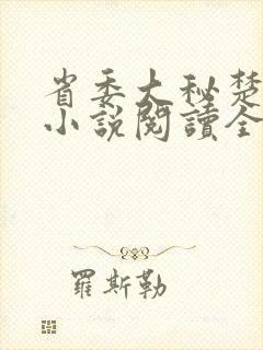 省委大秘楚东恒小说阅读全文