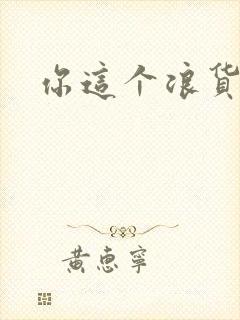 你这个浪货封面