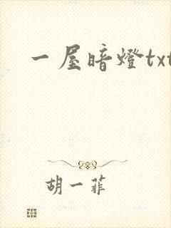 一屋暗灯txt