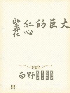 紫红的巨大顶开花心