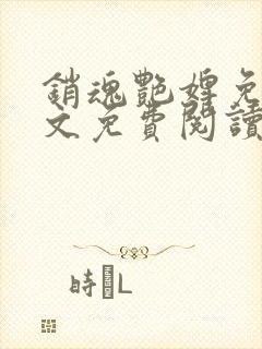 销魂艳婢免费全文免费阅读封面