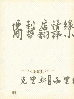 便利店情缘未增删带翻译小说