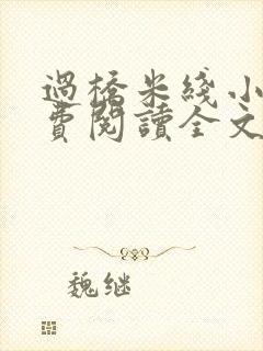 过桥米线小说免费阅读全文封面
