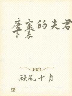 唐家的夫君们帘下衾封面