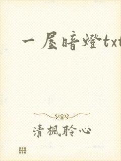 一屋暗灯txt