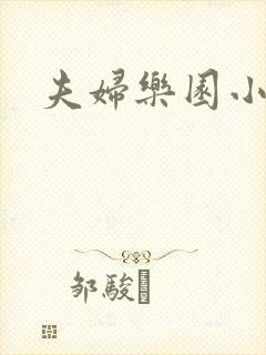 夫妇乐园小说封面