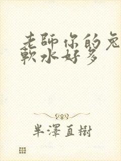 老师你的兔子好软水好多