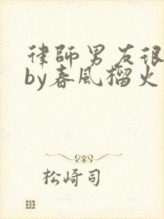 律师男友很难撩by春风榴火封面