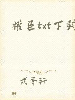 权臣txt下载