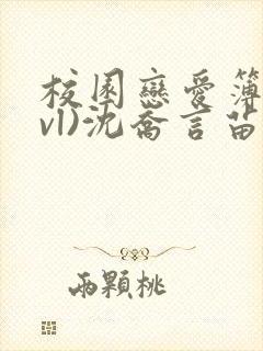 校园恋爱簿(lvl)沈乔言苗封面