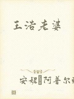 王浩老婆封面