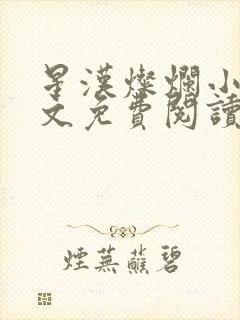 星汉灿烂小说全文免费阅读封面