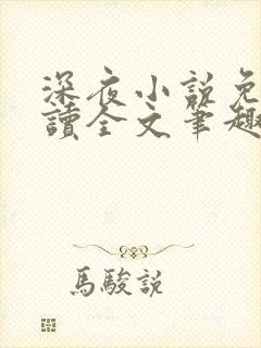 深夜小说免费阅读全文笔趣阁封面