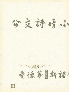 公交诗晴小说