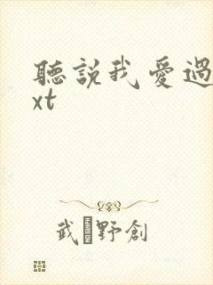 听说我爱过你txt