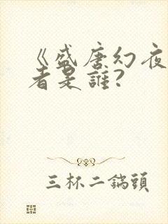 《盛唐幻夜》作者是谁?