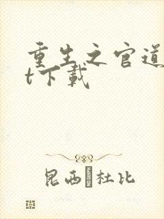 重生之官道txt下载