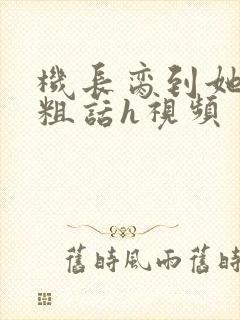 机长脔到她哭h粗话h视频