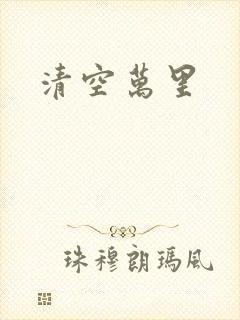 清空万里封面