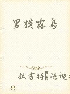 男模露鸟封面