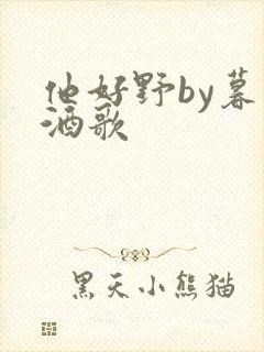 他好野by暮色酒歌