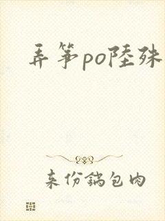 弄筝po陆殊词封面
