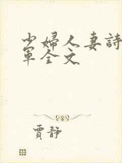 少妇人妻诗雨小军全文封面