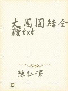 大团圆结全文阅读txt