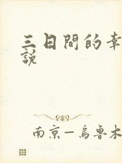三日间的幸福小说