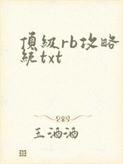 顶级rb攻略系统txt封面