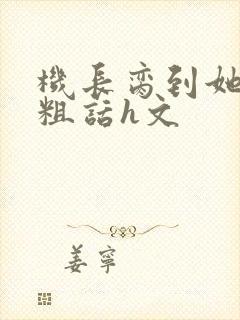 机长脔到她哭h粗话h文封面