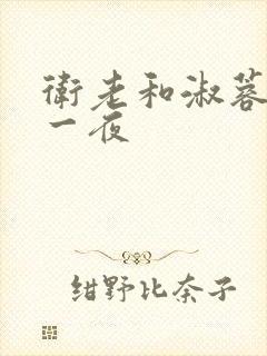 卫老和淑蓉销魂一夜封面