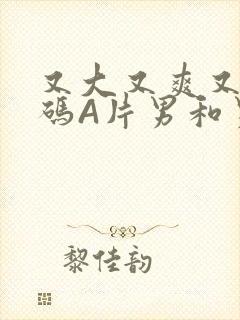 又大又爽又黄无码A片男和男