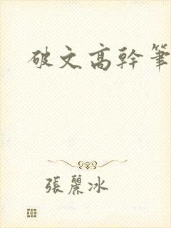 破文高干笔趣阁封面